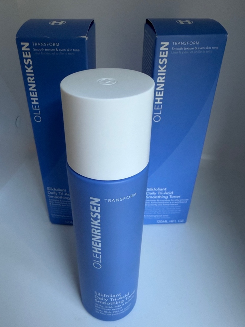 NIB / NWT Ole Henriksen Silkfoliant Daily Tri-Acid Smoothing Toner Pack